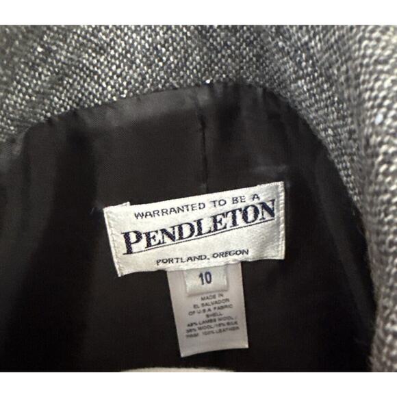 Pendleton Wool Skirt Sport Jacket Suit Size 10 Grey Professional - Picture 7 of 7